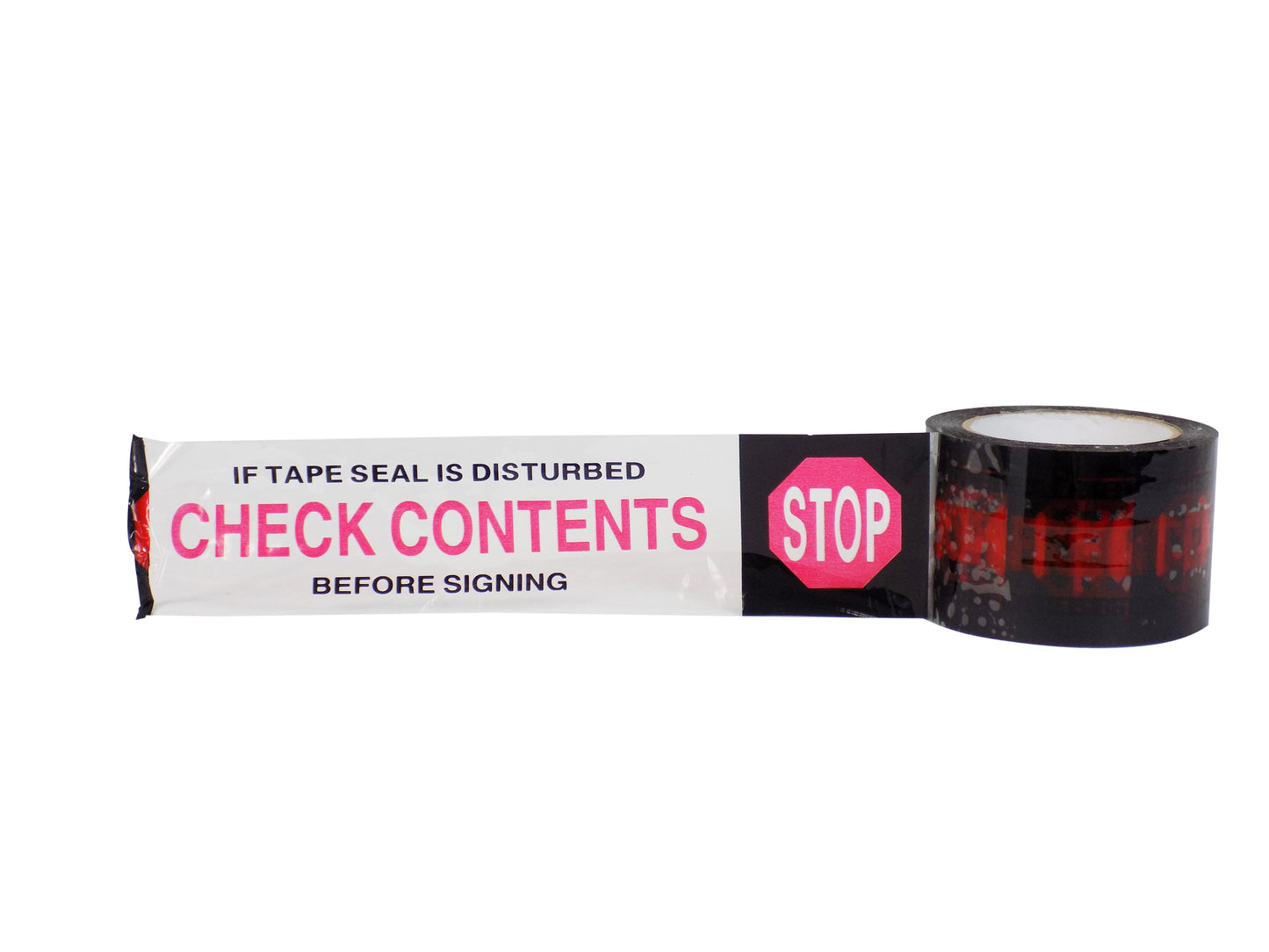 Warning Packing Tape | "STOP / CHECK" Legend
