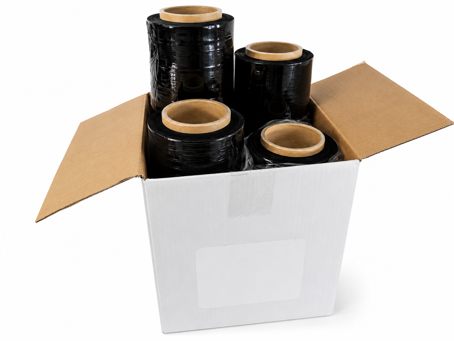 Black Heavy Duty Stretch Wrap | 80 Gauge x 1500 Feet