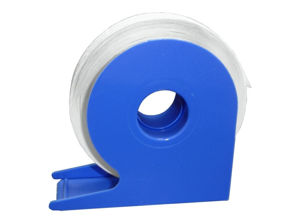 Double Sided Tissue Tape with Extended Liner and Dispenser