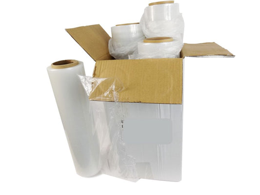 Clear Heavy Duty Stretch Wrap - 80 Gauge - For Palletizing, Shipping, or Moving