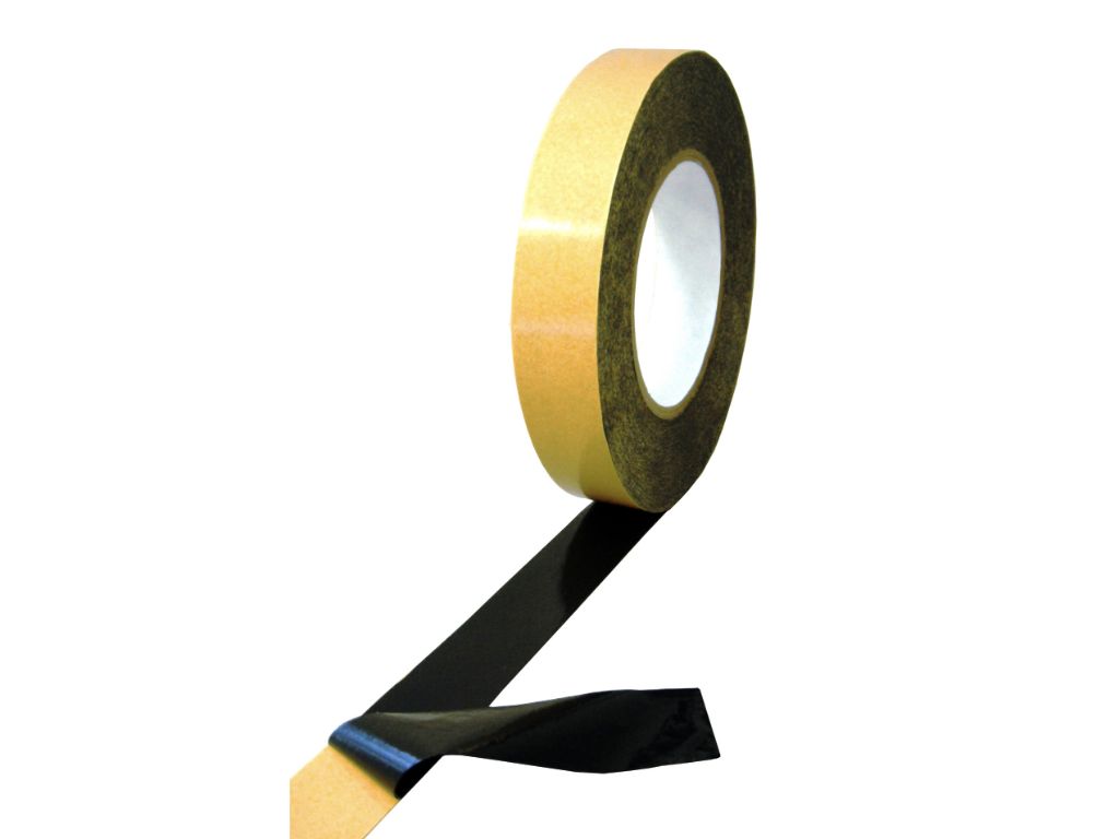 Double Sided Tissue Tape 3.9 Mil Black - Acrylic Adhesive for Corrugators Splicing