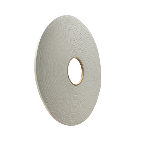 PVC Low Density Foam Tape, Gray - Weatherstrip Seal for Windows and Doors