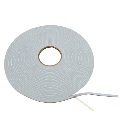 PVC Low Density Foam Tape, Gray - Weatherstrip Seal for Windows and Doors