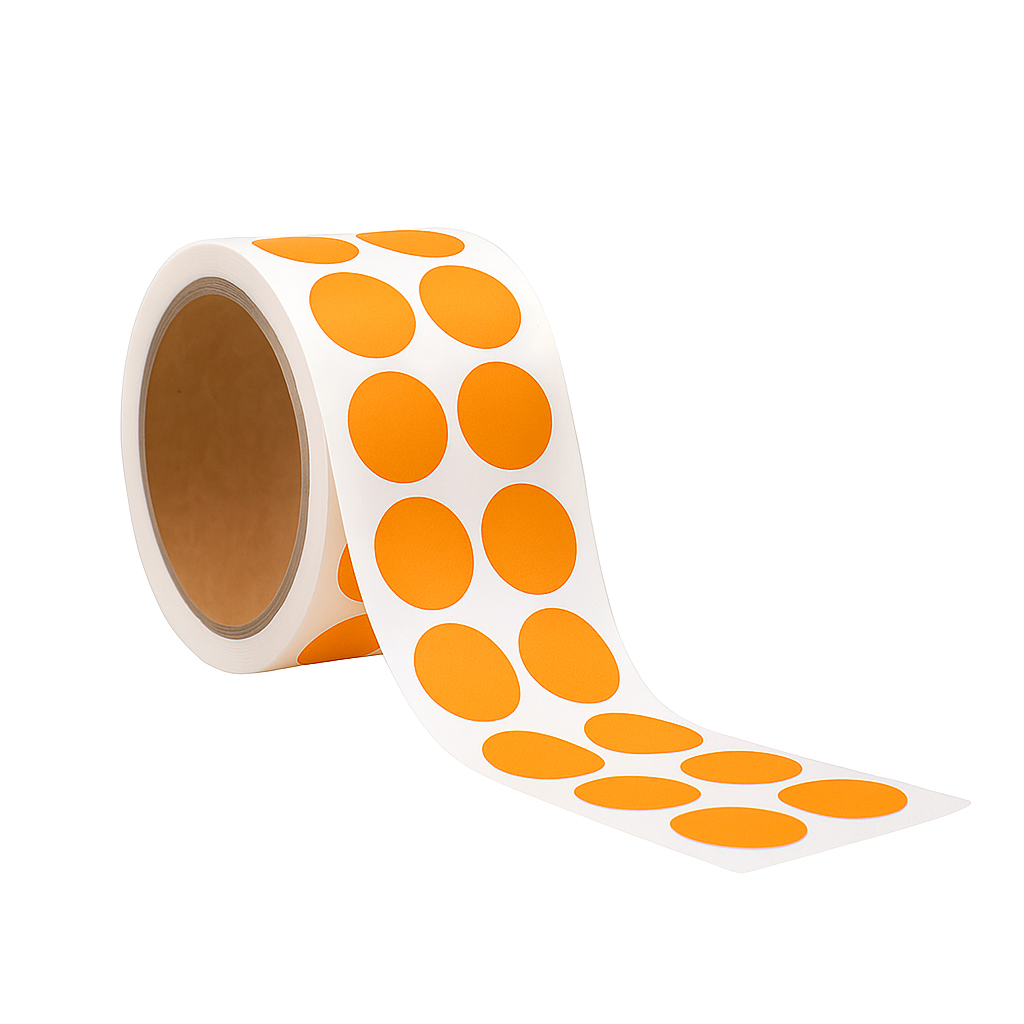 Dot Shaped Vinyl Floor Marking Tape - 500 per Roll