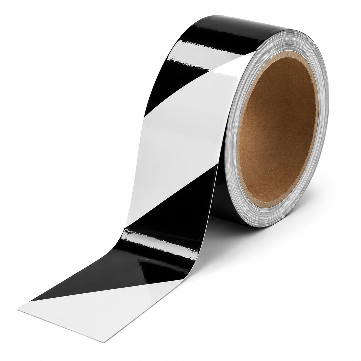 Laminated Vinyl Striped Warning Tape | 9 Mil