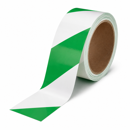 Vinyl Striped Warning Tape | 7 Mil
