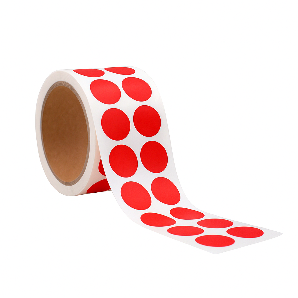 Dot Shaped Vinyl Floor Marking Tape - 500 per Roll