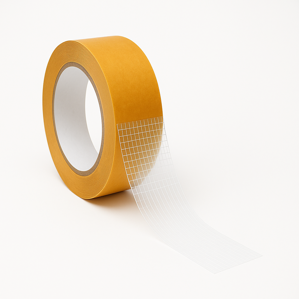 Double Sided Scrim Tape 3.1 Mil - Acrylic Adhesive for Laminating Foams and Films
