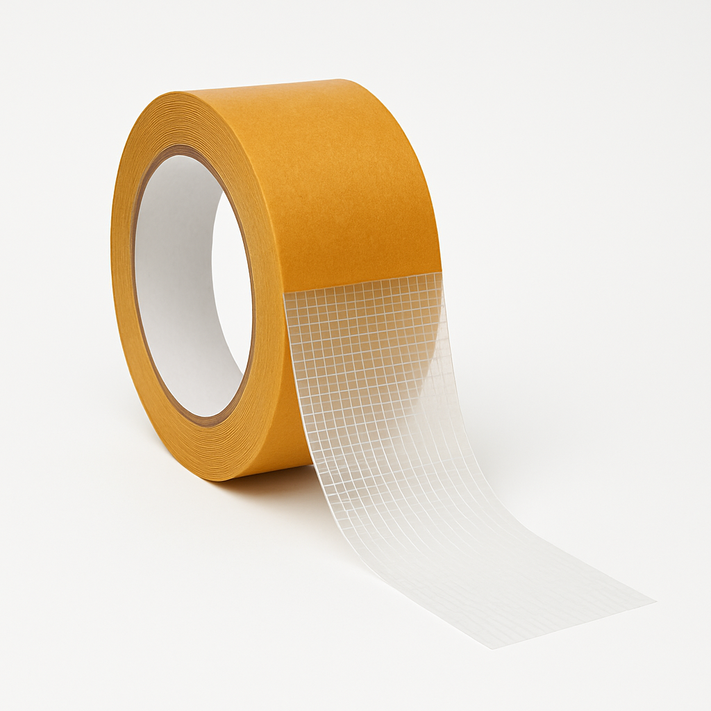Double Sided Scrim Tape 3.1 Mil - Acrylic Adhesive for Laminating Foams and Films