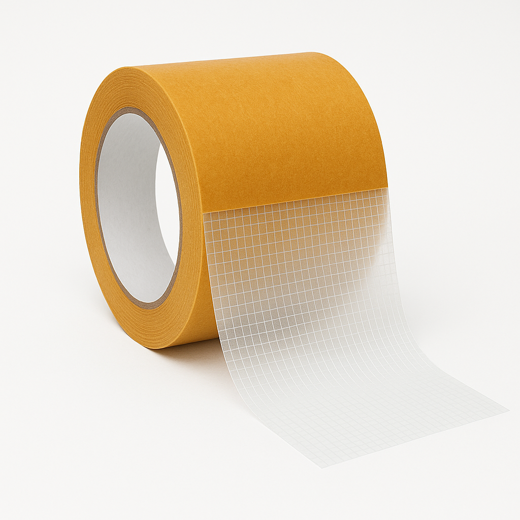 Double Sided Scrim Tape 3.1 Mil - Acrylic Adhesive for Laminating Foams and Films