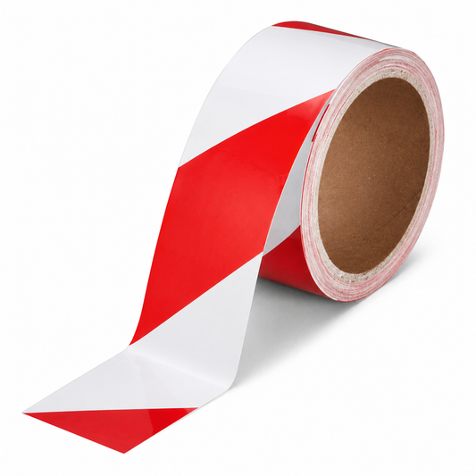 Vinyl Striped Warning Tape | 6 Mil