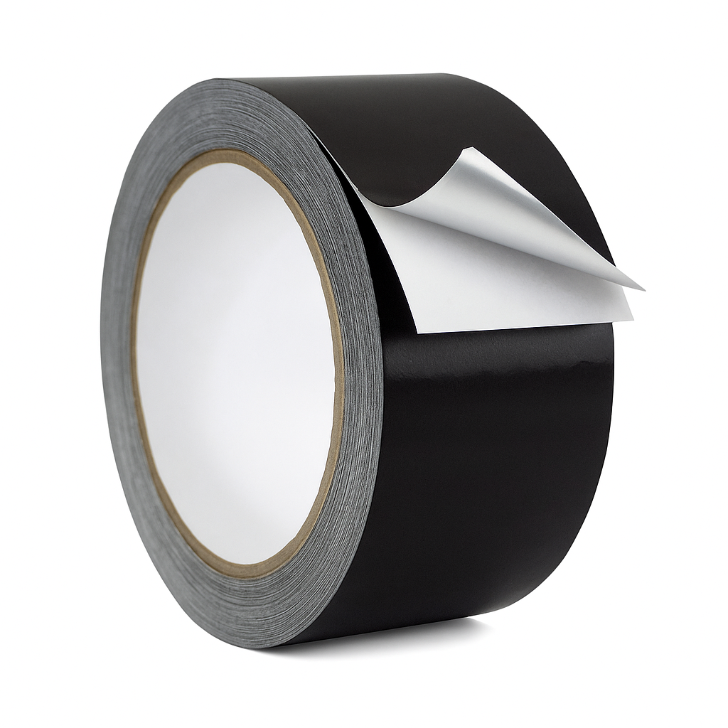 Aluminum Foil Tape Non-Reflective Matte Finish Black - 2 Mil