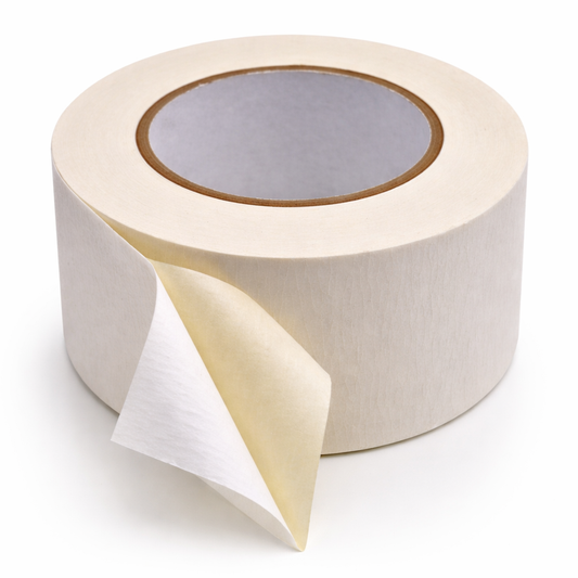 Double Sided Paper Tape 6 Mil - Rubber Adhesive for Carpet Installation