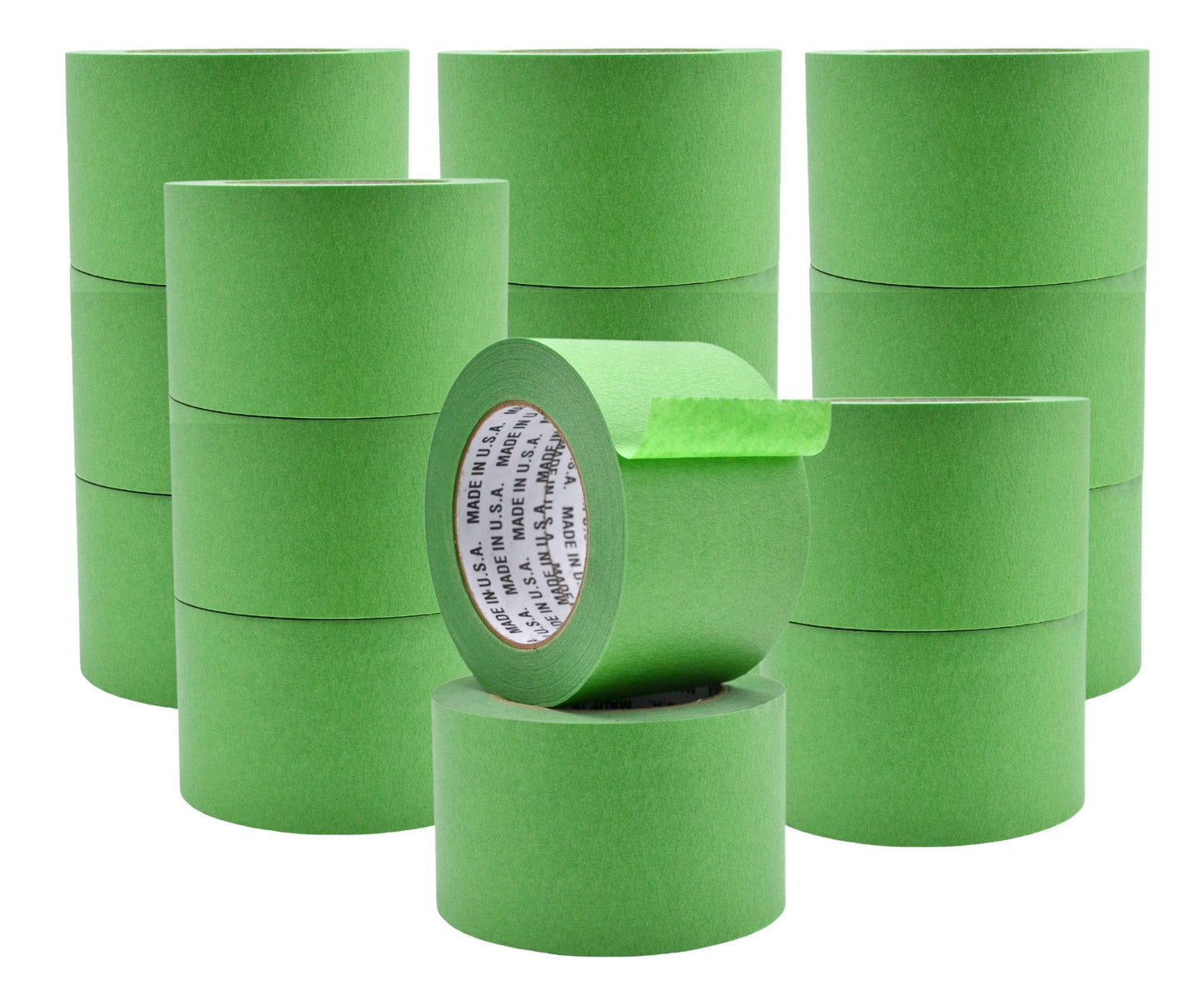 Green Painters Tape - Extra Strength Masking Tape for Floors and Ceilings, Clean Removal