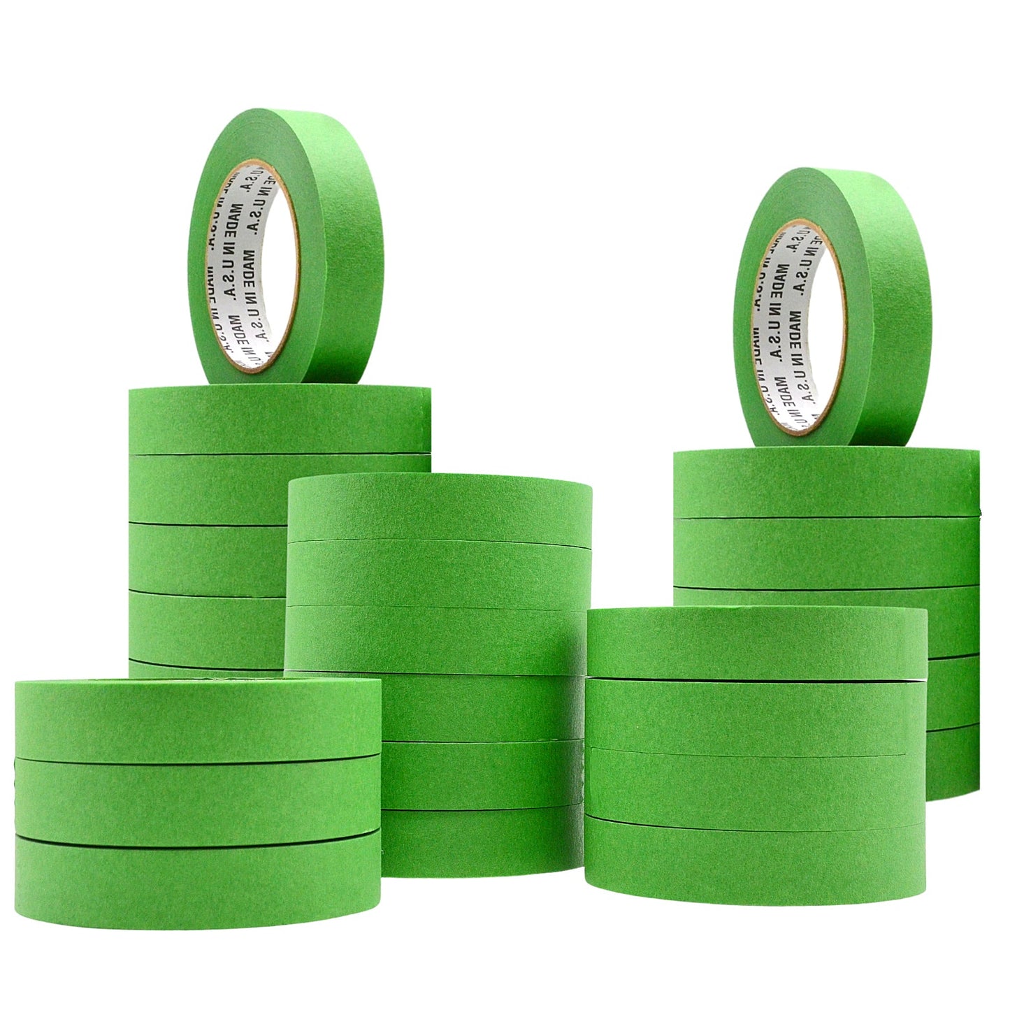 Green Painters Tape - Extra Strength Masking Tape for Floors and Ceilings, Clean Removal