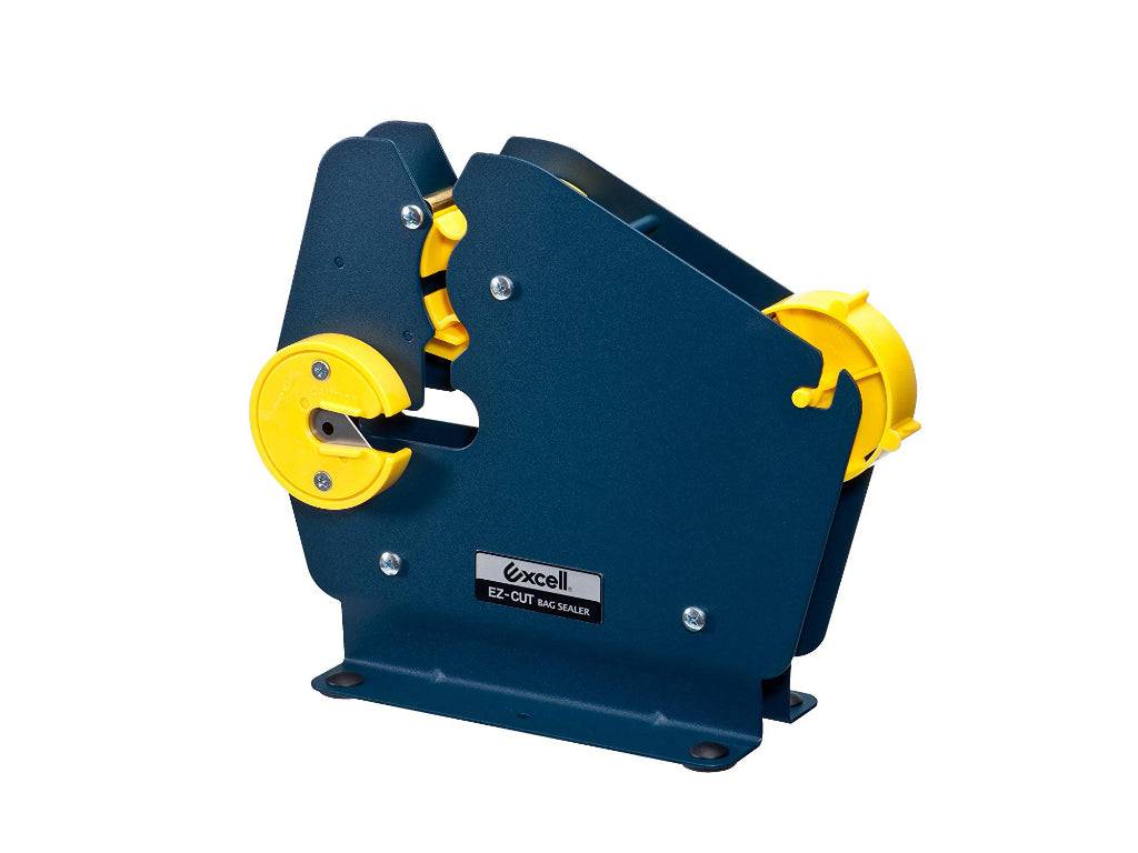 Metal Constructed Wide Neck Poly Bag Sealer Taper Dispenser with Trimmer Blade - Fits Up to 3/4 Inch Tape