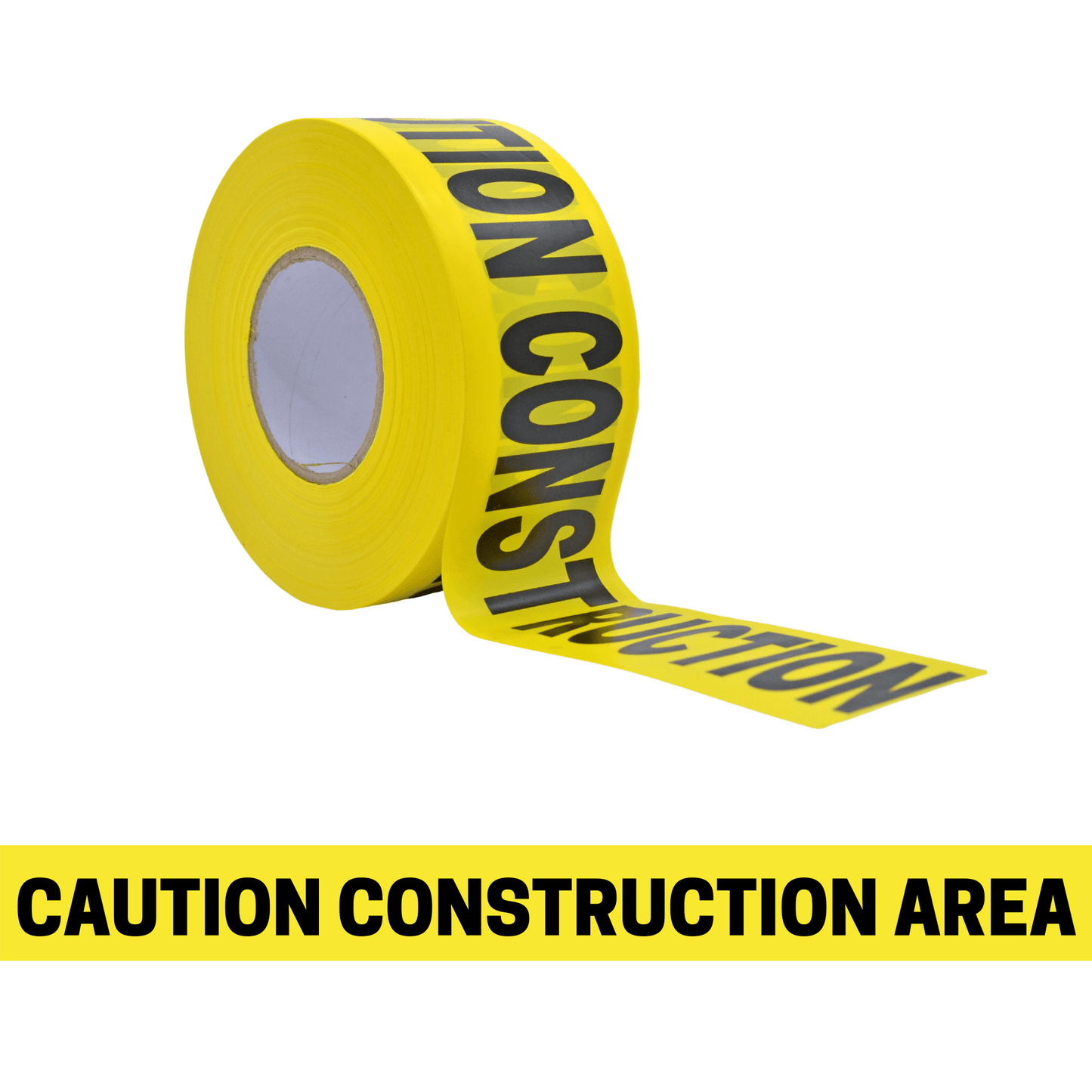 Hazard Identification Barricade Tape - "Caution Construction Area"