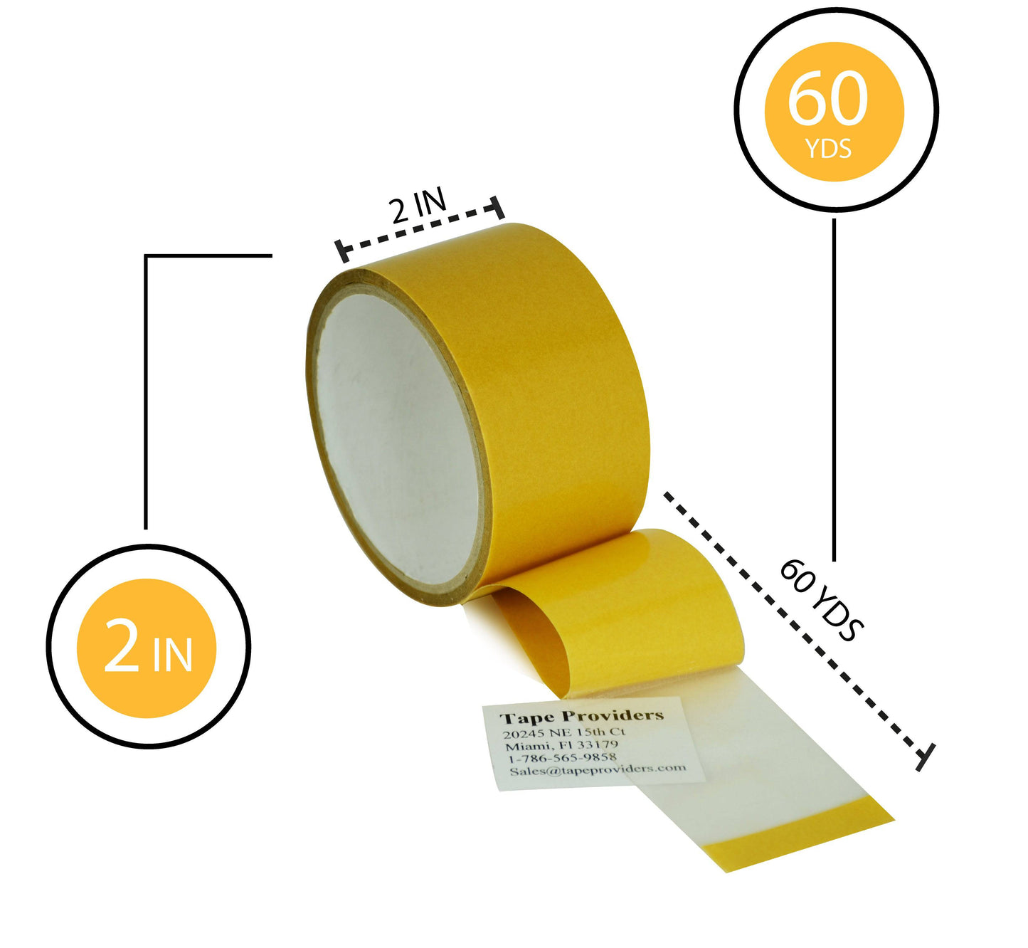 Double Sided Polypropylene Tape 3.8 Mil Clear - Synthetic Rubber Adhesive for Precision Die-Cutting