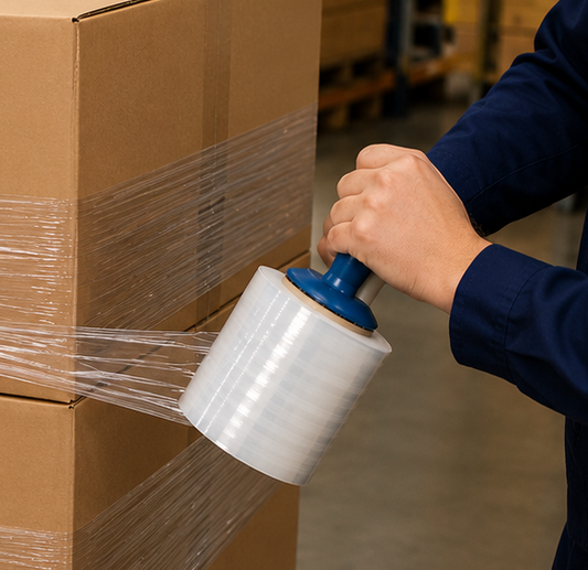 Mini Stretch Wrap w/ Handle | 80 Gauge x 1000 Feet