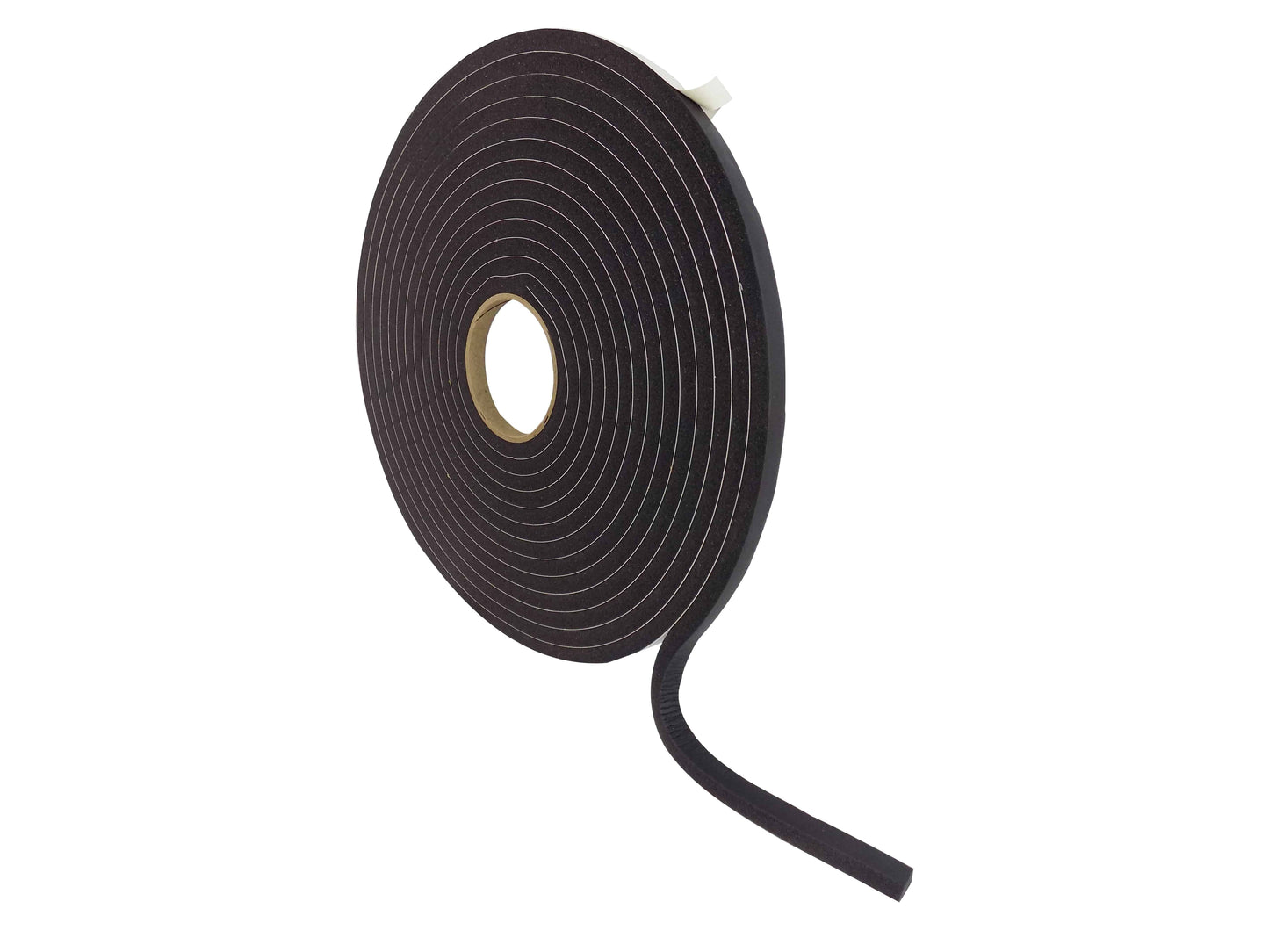 PVC Low Density Foam Tape - Black, Weatherstrip Seal for Windows and Doors