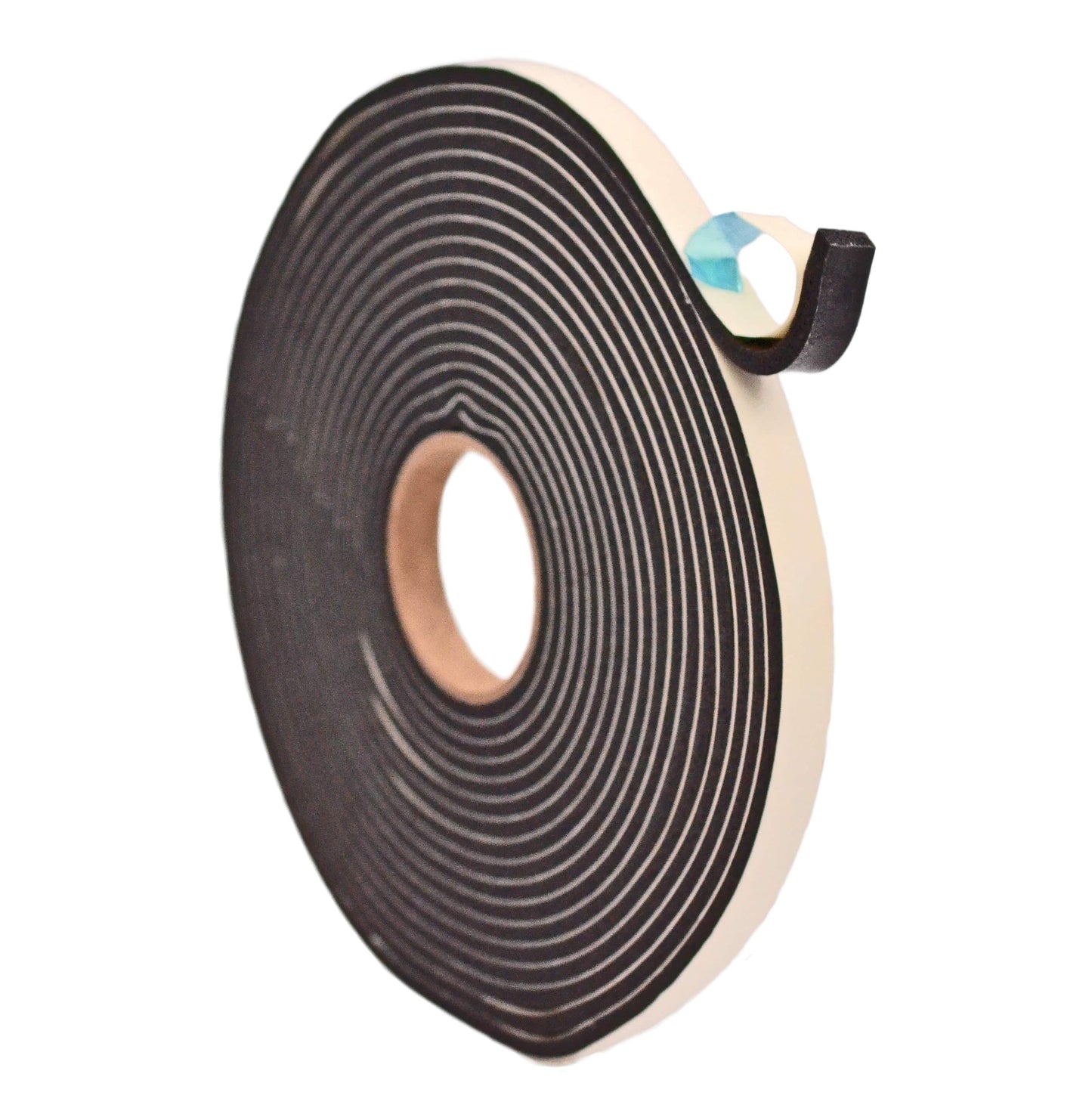 PVC Medium Density Foam Tape - Black, Weatherstrip Seal for Windows and Doors