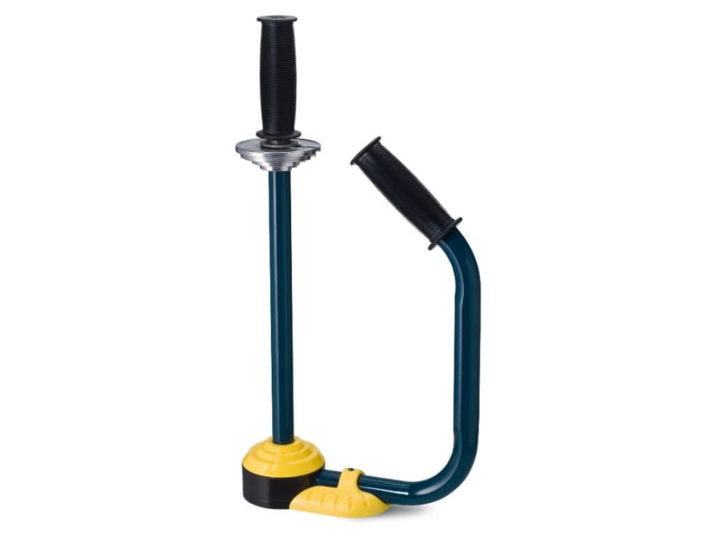 Industrial Grade Aluminum Base Stretch Film Dispenser with Adjustable Handle - Fits 12", 15", & 18" Rolls